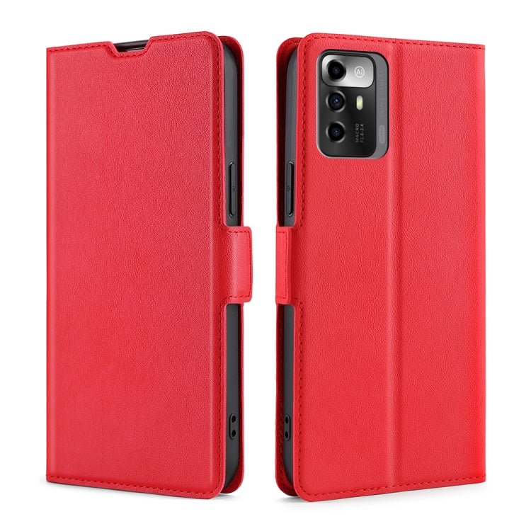 For ZTE Blade A72 5G Ultra-thin Voltage Side Buckle Horizontal Flip Leather Phone Case