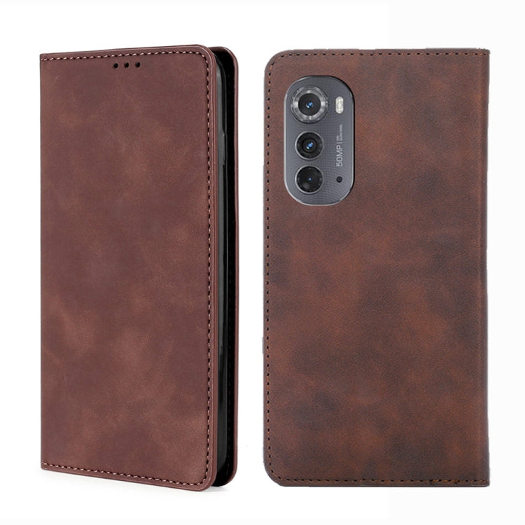 For Motorola Edge 2022 Skin Feel Magnetic Horizontal Flip Leather Phone Case