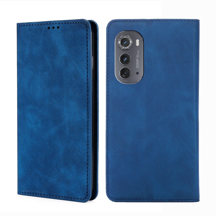 For Motorola Edge 2022 Skin Feel Magnetic Horizontal Flip Leather Phone Case
