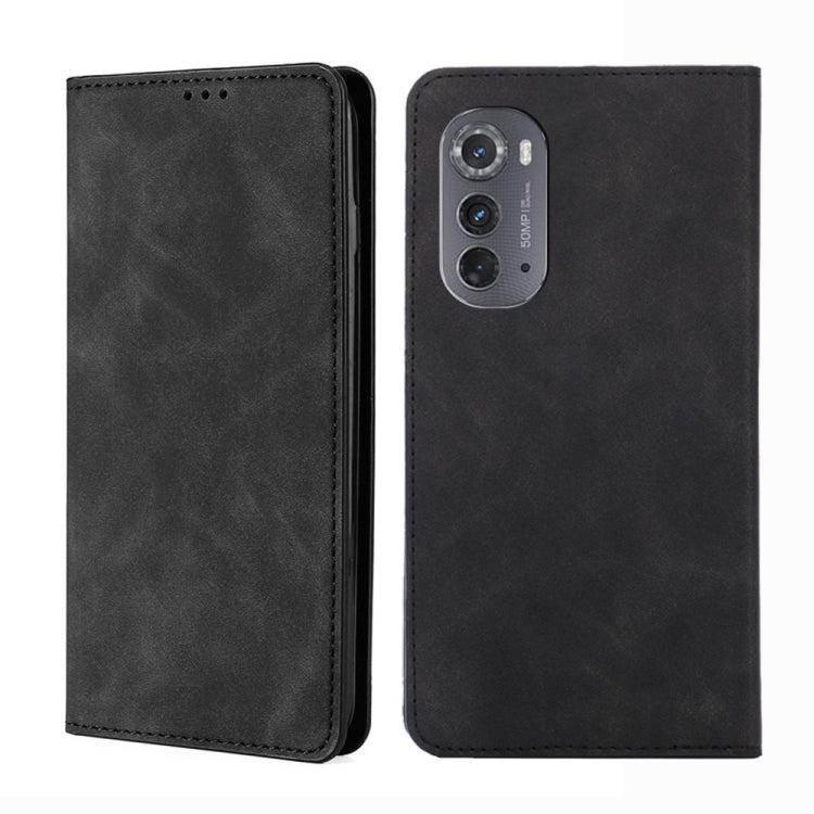 For Motorola Edge 2022 Skin Feel Magnetic Horizontal Flip Leather Phone Case