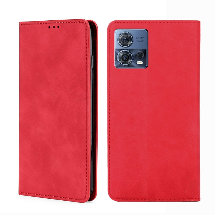 For Motorola Edge S30 Pro 5G/Edge 30 Fusion Skin Feel Magnetic Horizontal Flip Leather Phone Case