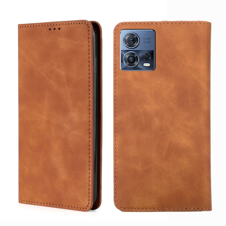 For Motorola Edge S30 Pro 5G/Edge 30 Fusion Skin Feel Magnetic Horizontal Flip Leather Phone Case