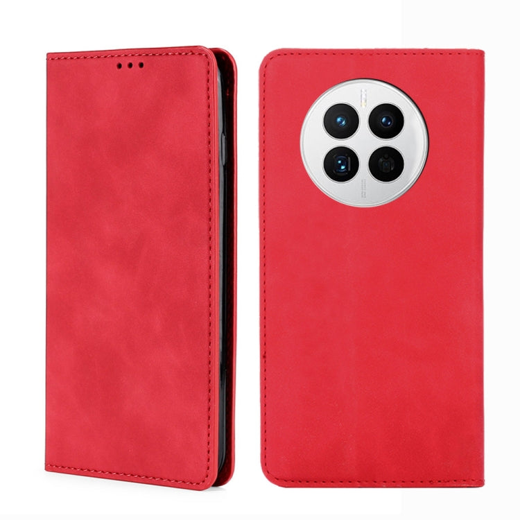 For Huawei Mate 50 Skin Feel Magnetic Horizontal Flip Leather Phone Case
