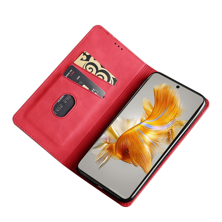 For Huawei Mate 50 Skin Feel Magnetic Horizontal Flip Leather Phone Case