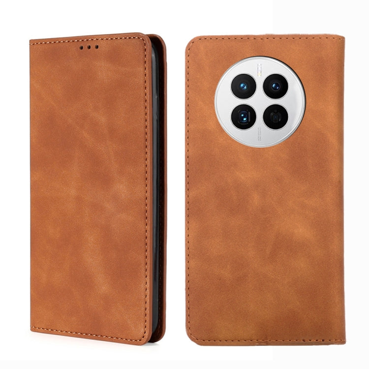 For Huawei Mate 50 Skin Feel Magnetic Horizontal Flip Leather Phone Case