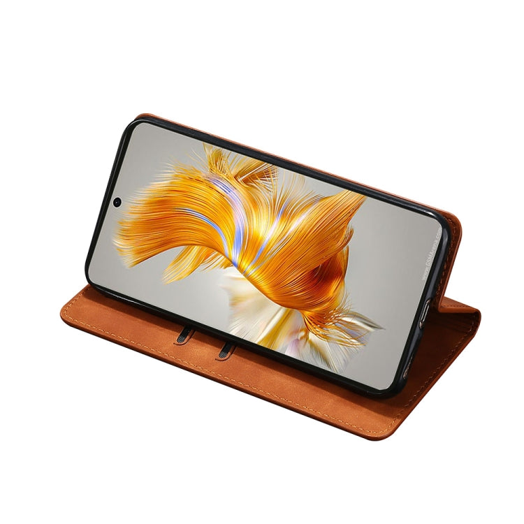 For Huawei Mate 50 Skin Feel Magnetic Horizontal Flip Leather Phone Case