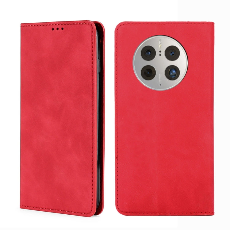 For Huawei Mate 50 Pro Skin Feel Magnetic Horizontal Flip Leather Phone Case
