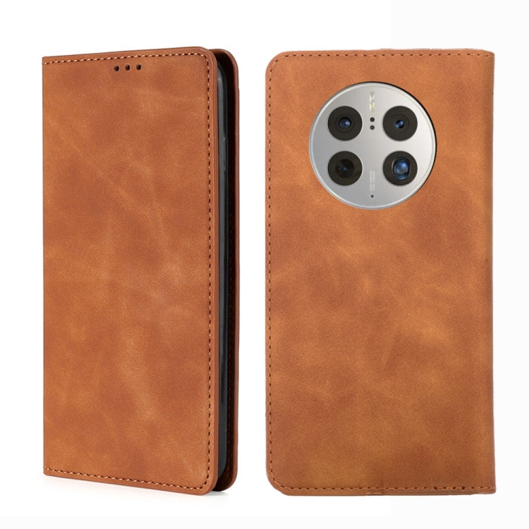 For Huawei Mate 50 Pro Skin Feel Magnetic Horizontal Flip Leather Phone Case