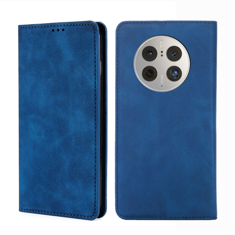 For Huawei Mate 50 Pro Skin Feel Magnetic Horizontal Flip Leather Phone Case