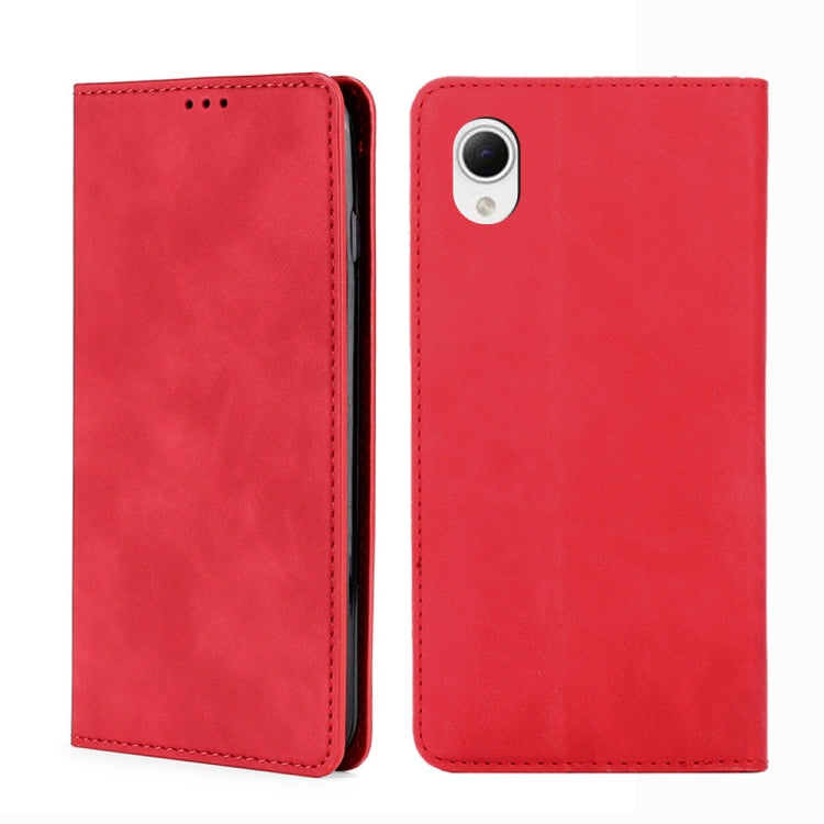 For Samsung Galaxy A23e/A22e Skin Feel Magnetic Horizontal Flip Leather Phone Case