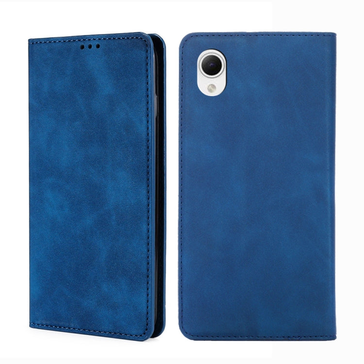 For Samsung Galaxy A23e/A22e Skin Feel Magnetic Horizontal Flip Leather Phone Case