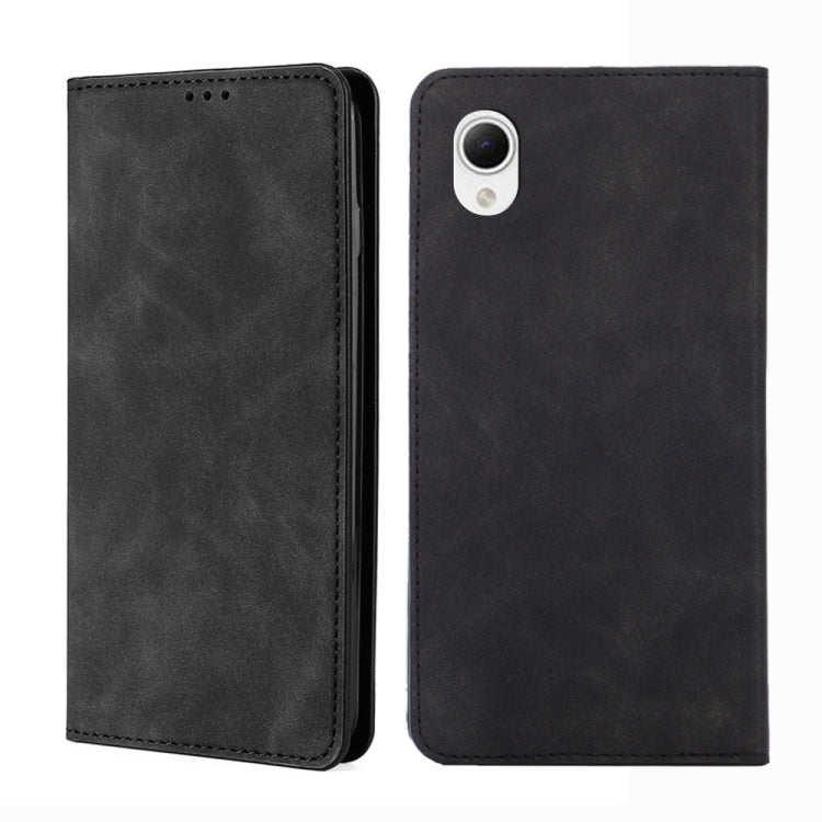 For Samsung Galaxy A23e/A22e Skin Feel Magnetic Horizontal Flip Leather Phone Case