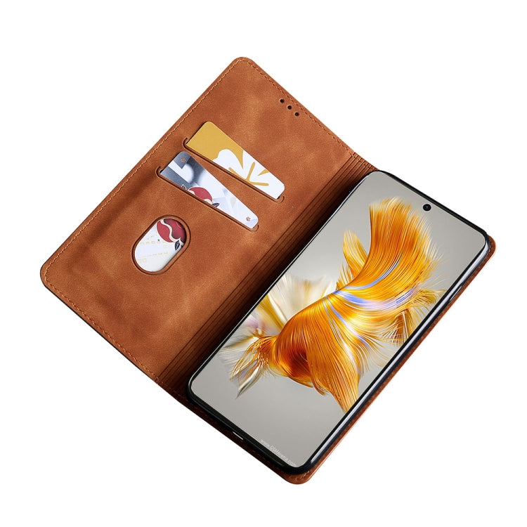 For ZTE Blade A72 5G Skin Feel Magnetic Horizontal Flip Leather Phone Case