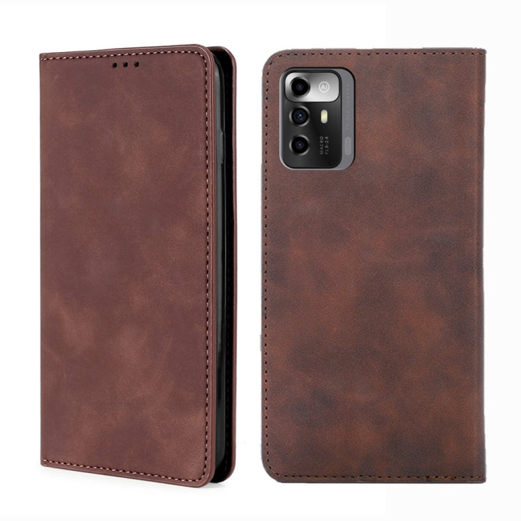 For ZTE Blade A72 5G Skin Feel Magnetic Horizontal Flip Leather Phone Case