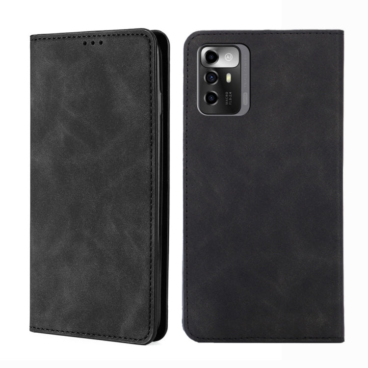For ZTE Blade A72 5G Skin Feel Magnetic Horizontal Flip Leather Phone Case