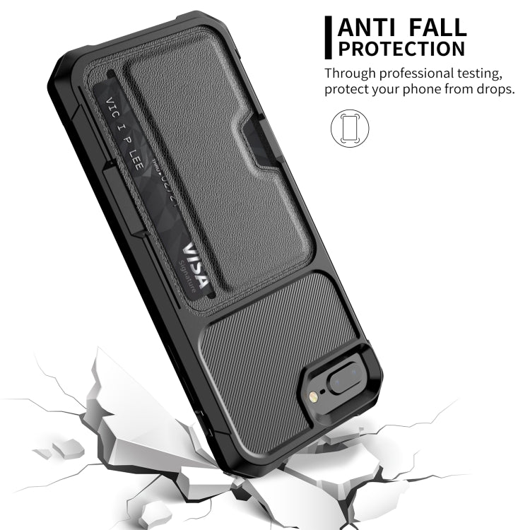 ZM02 Card Slot Holder Phone Case For iPhone 8 Plus / 7 Plus