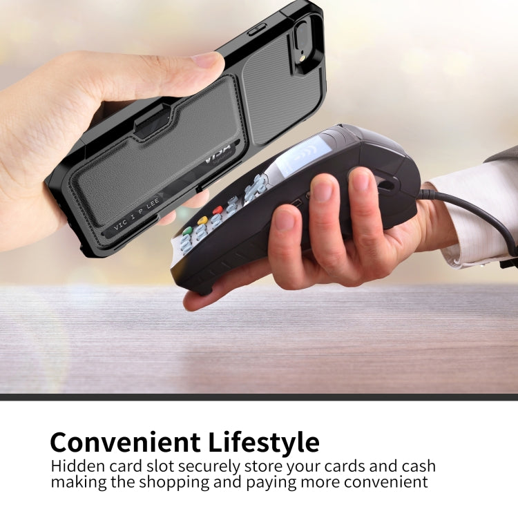 ZM02 Card Slot Holder Phone Case For iPhone 8 Plus / 7 Plus