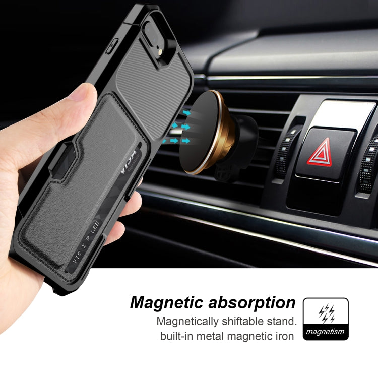 ZM02 Card Slot Holder Phone Case For iPhone 8 Plus / 7 Plus