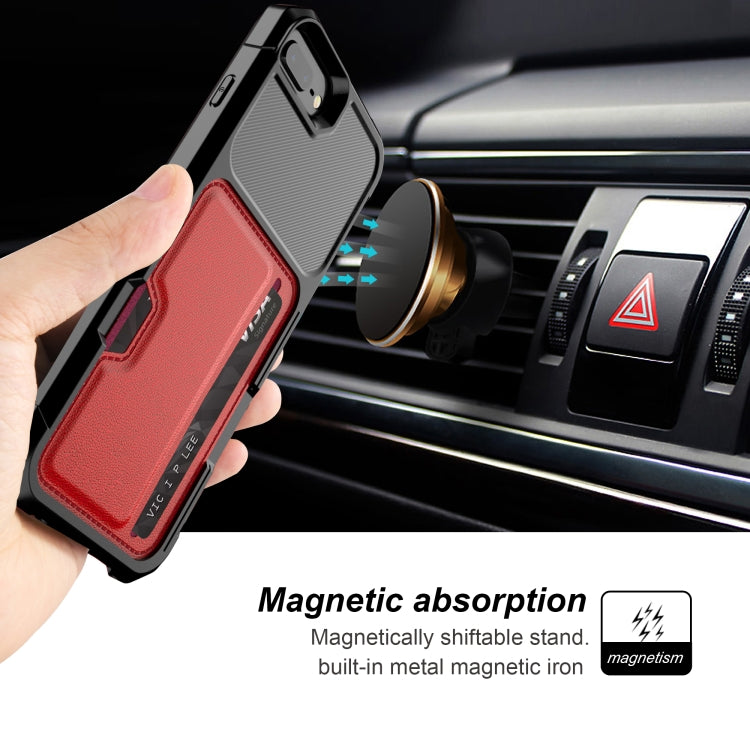 ZM02 Card Slot Holder Phone Case For iPhone 8 Plus / 7 Plus