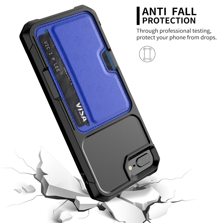 ZM02 Card Slot Holder Phone Case For iPhone 8 Plus / 7 Plus