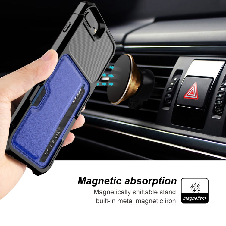 ZM02 Card Slot Holder Phone Case For iPhone 8 Plus / 7 Plus