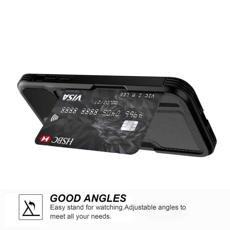 For iPhone X / XS ZM02 Card Slot Holder Phone Case