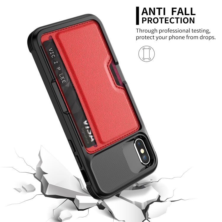 For iPhone X / XS ZM02 Card Slot Holder Phone Case