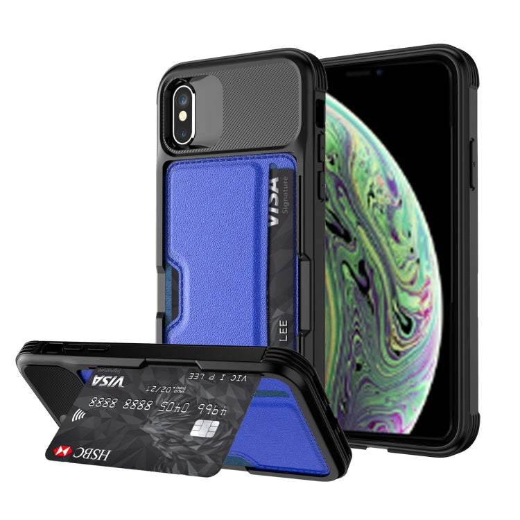 For iPhone X / XS ZM02 Card Slot Holder Phone Case