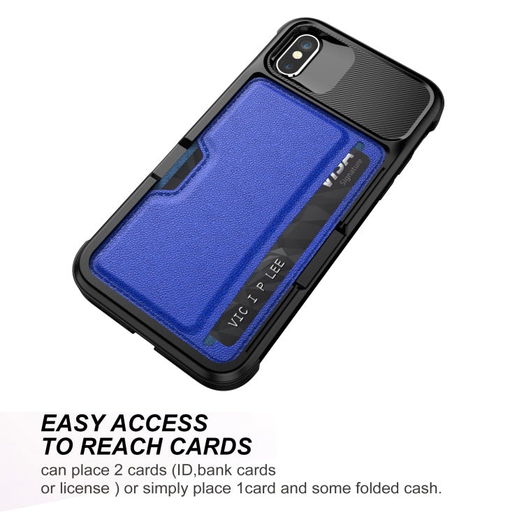 For iPhone X / XS ZM02 Card Slot Holder Phone Case