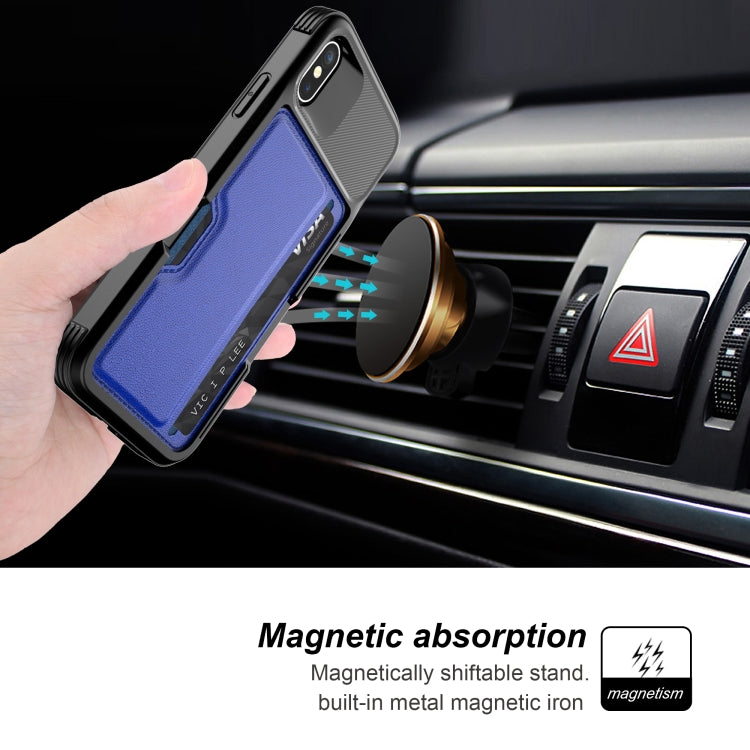 For iPhone X / XS ZM02 Card Slot Holder Phone Case