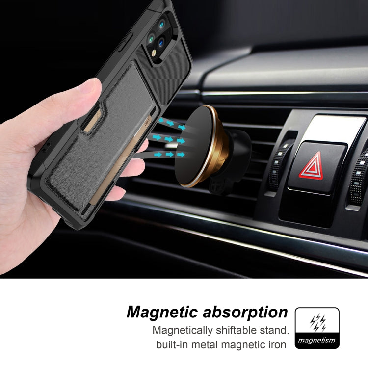 For iPhone 11 Pro Max ZM02 Card Slot Holder Phone Case