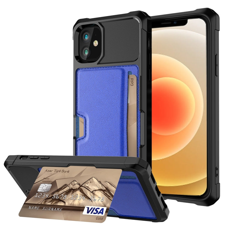 For iPhone 12 ZM02 Card Slot Holder Phone Case