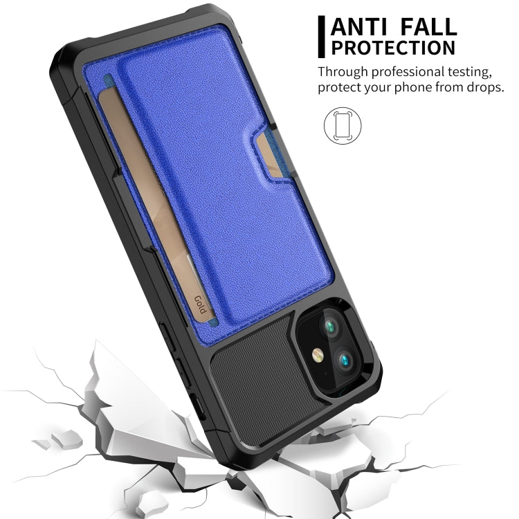 For iPhone 12 ZM02 Card Slot Holder Phone Case