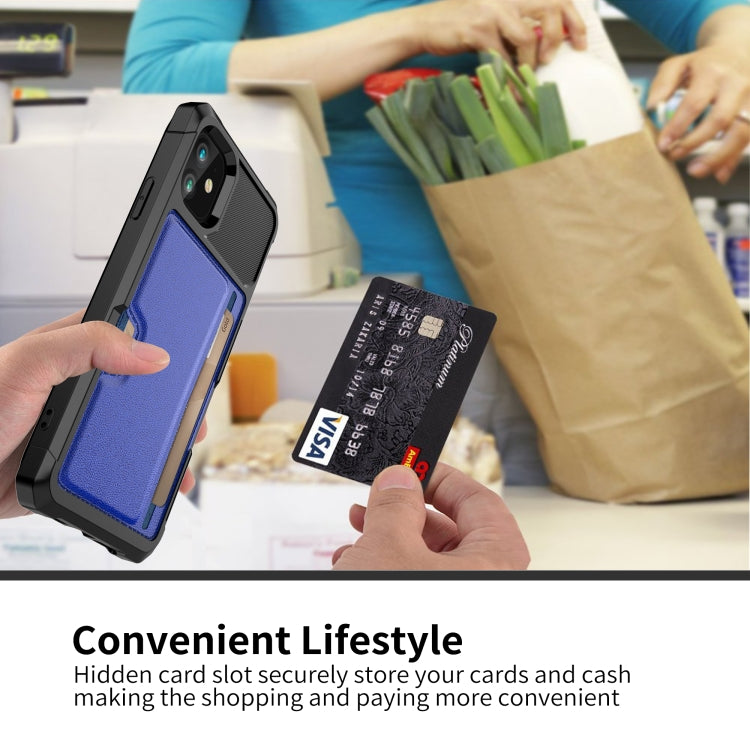 For iPhone 12 ZM02 Card Slot Holder Phone Case