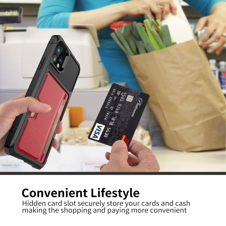 For iPhone 12 Pro Max ZM02 Card Slot Holder Phone Case