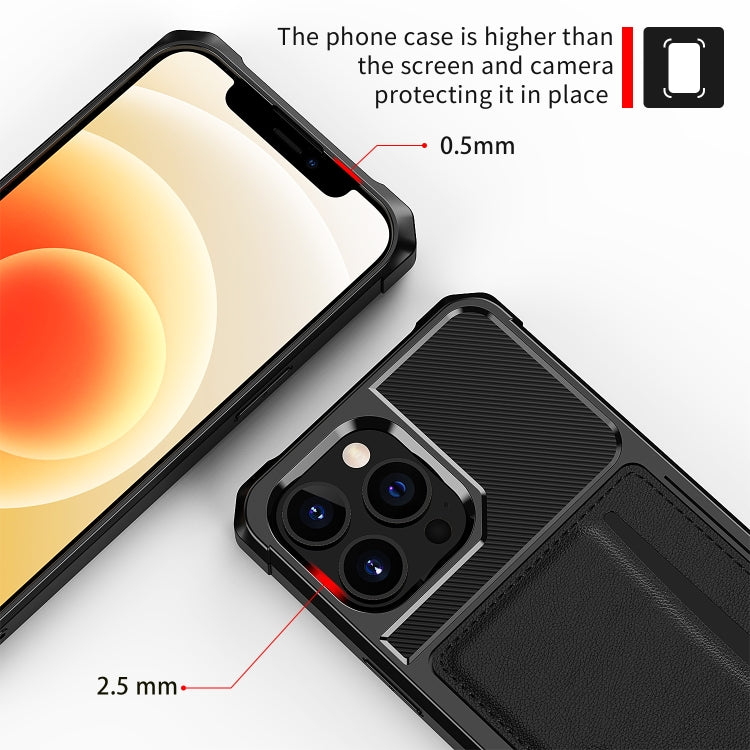 For iPhone 13 Pro ZM02 Card Slot Holder Phone Case