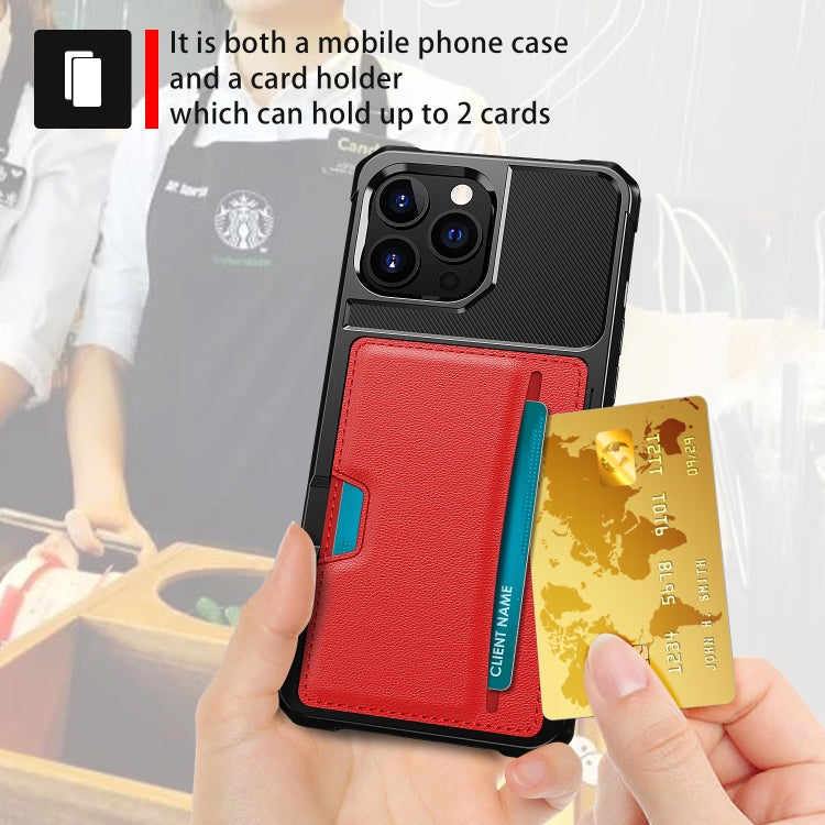 For iPhone 13 Pro Max ZM02 Card Slot Holder Phone Case
