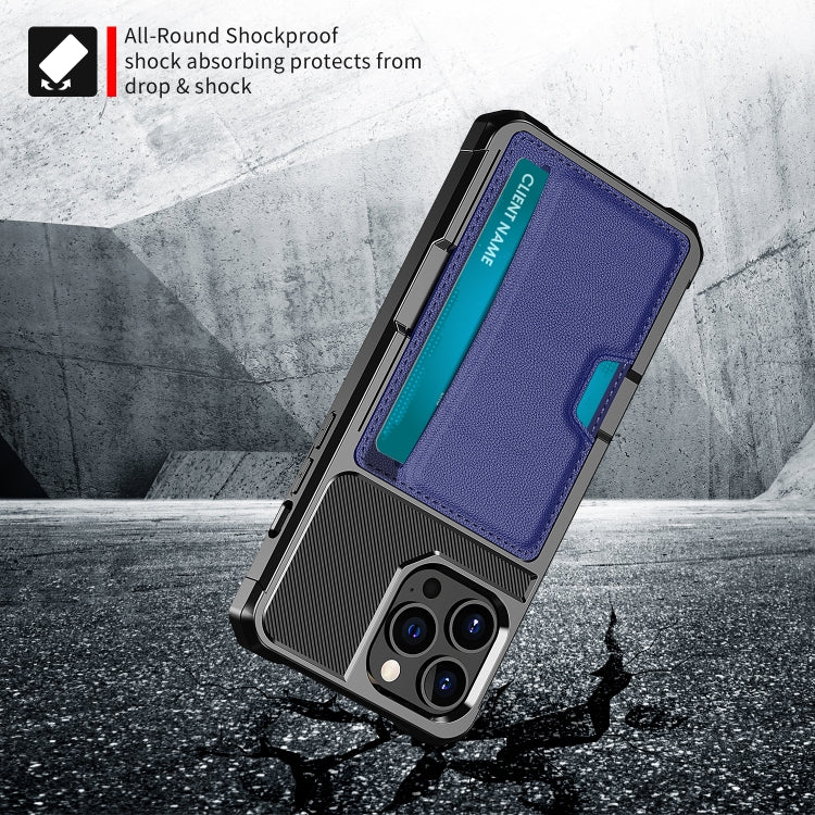 For iPhone 13 Pro Max ZM02 Card Slot Holder Phone Case