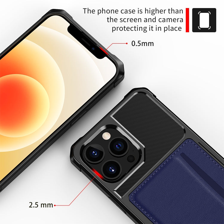 For iPhone 13 Pro Max ZM02 Card Slot Holder Phone Case