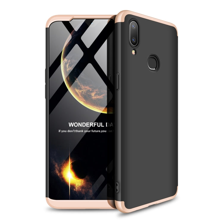 For Galaxy A10s GKK Three Stage Splicing Full Coverage PC Case