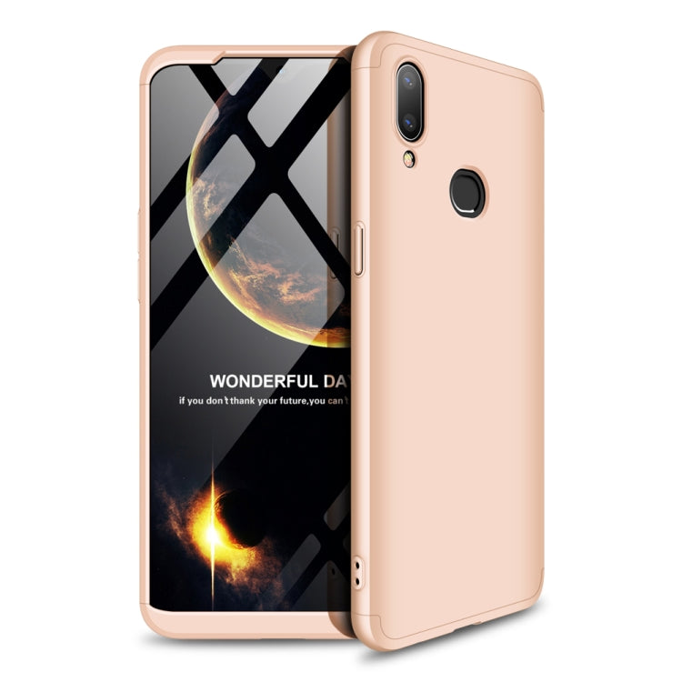 For Galaxy A10s GKK Three Stage Splicing Full Coverage PC Case