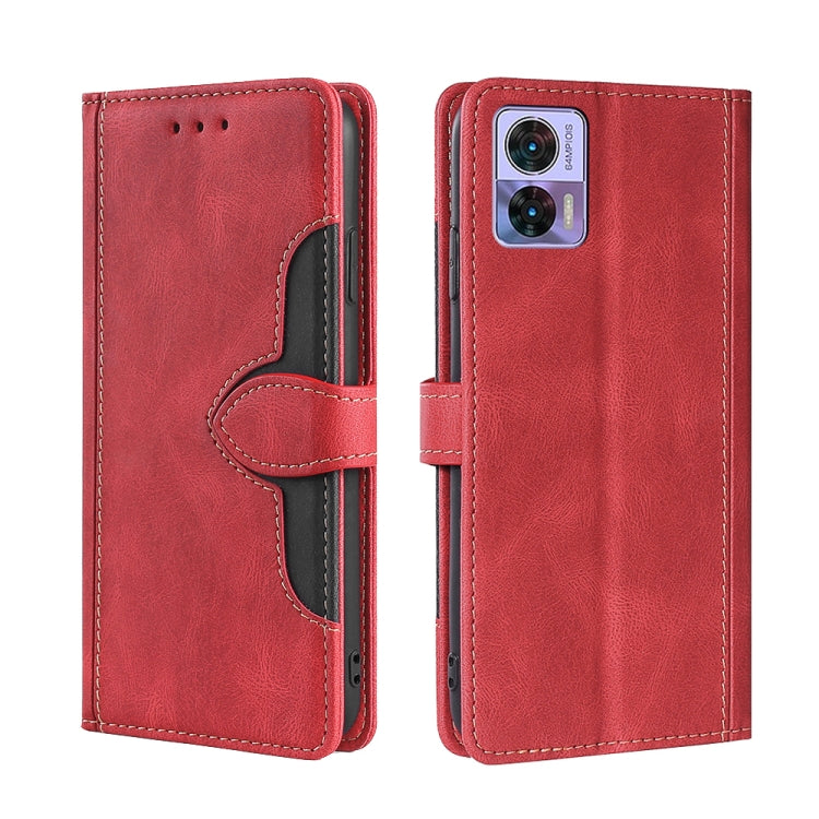 For Motorola Edge 30 Neo Skin Feel Magnetic Buckle Leather Phone Case