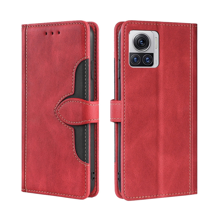 For Motorola Edge X30 Pro 5G/Edge 30 Ultra Skin Feel Magnetic Buckle Leather Phone Case
