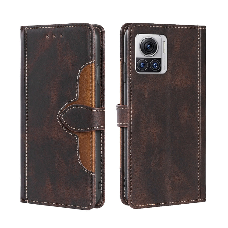 For Motorola Edge X30 Pro 5G/Edge 30 Ultra Skin Feel Magnetic Buckle Leather Phone Case
