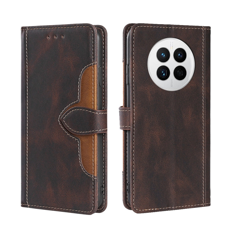 For Huawei Mate 50 Skin Feel Magnetic Buckle Leather Phone Case