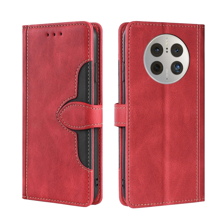 For Huawei Mate 50 Pro Skin Feel Magnetic Buckle Leather Phone Case