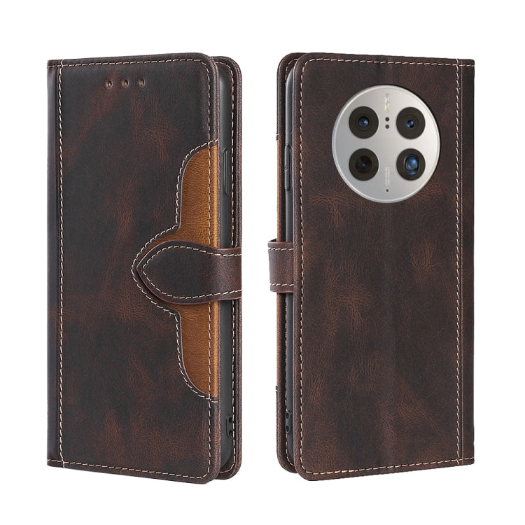 For Huawei Mate 50 Pro Skin Feel Magnetic Buckle Leather Phone Case