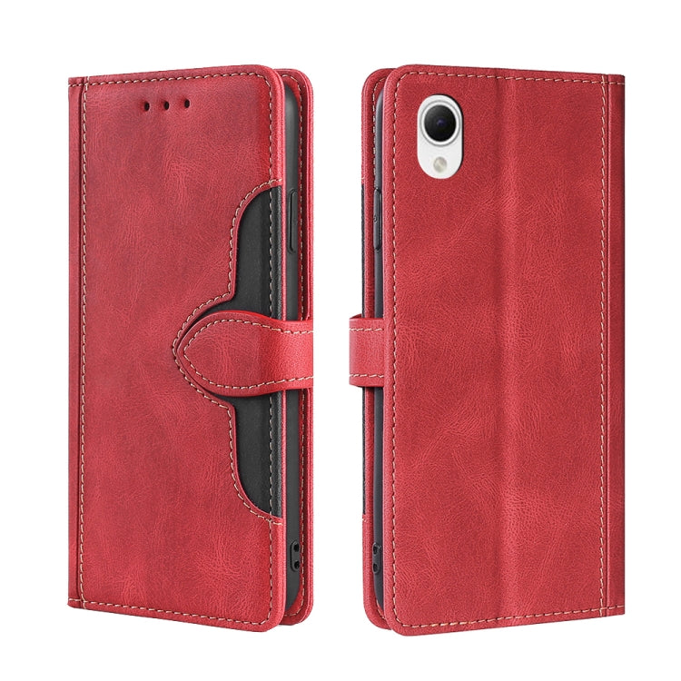For Samsung Galaxy A23e/A22e Skin Feel Magnetic Buckle Leather Phone Case
