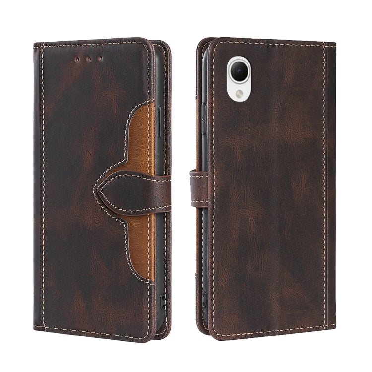 For Samsung Galaxy A23e/A22e Skin Feel Magnetic Buckle Leather Phone Case