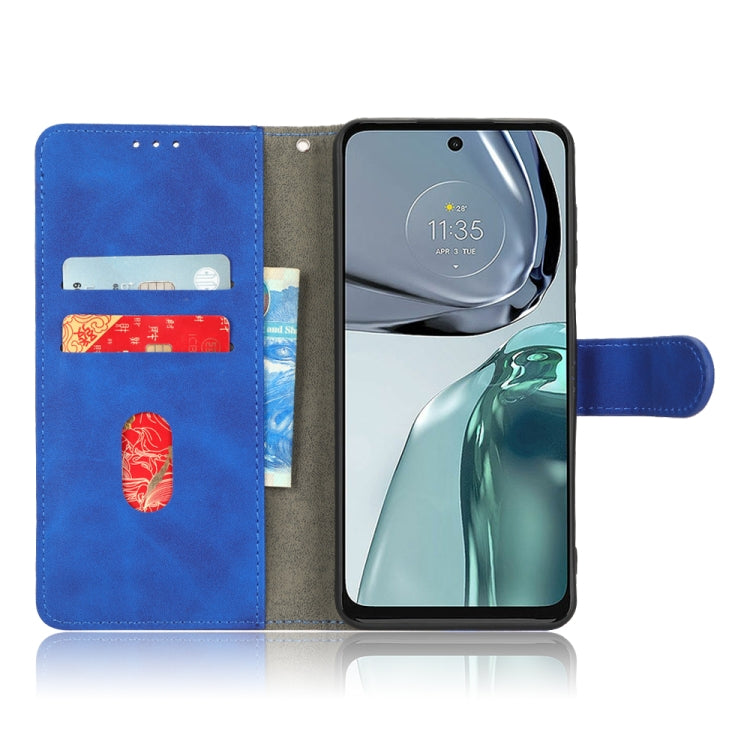 For Motorola Moto G62 Skin Feel Magnetic Flip Leather Phone Case